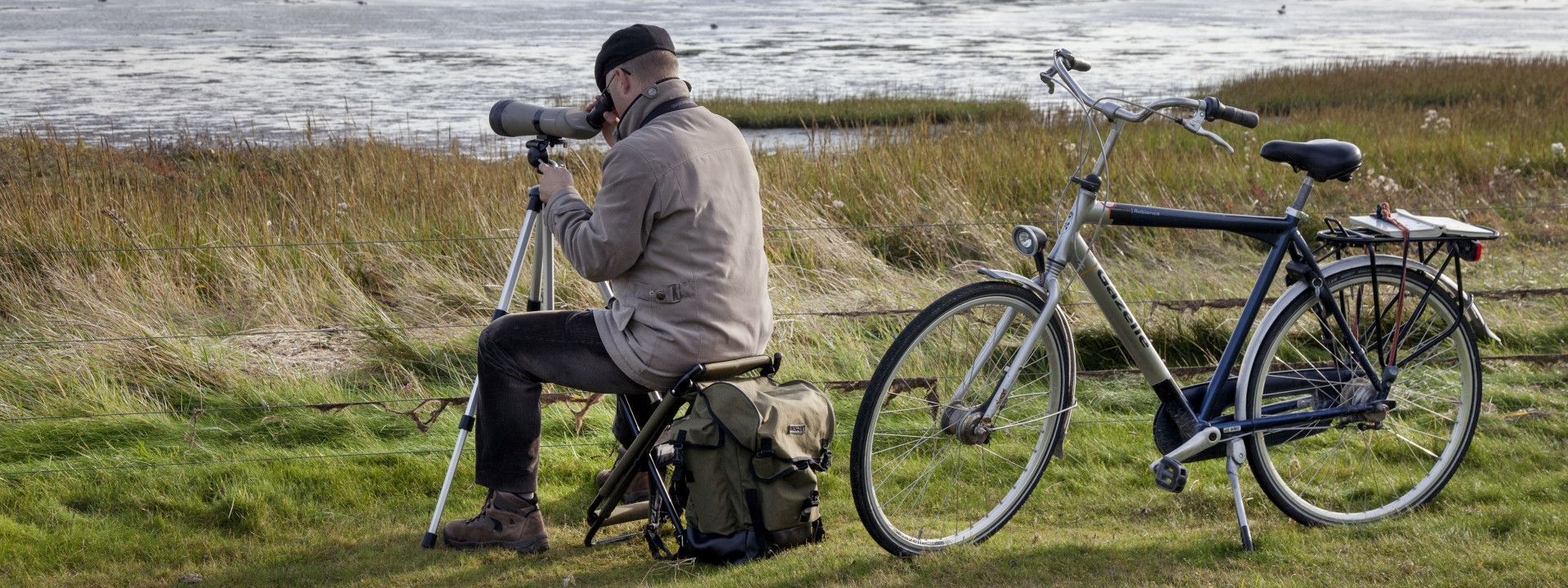 Birdwatching on island Schiermonnikoog